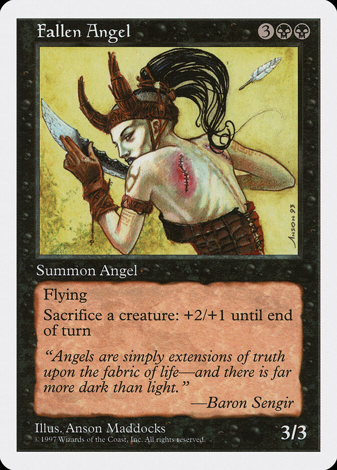 Fallen Angel card front