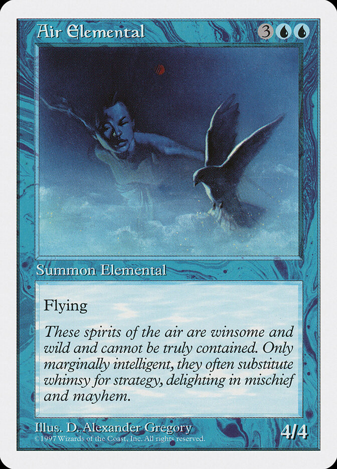 Air Elemental card front