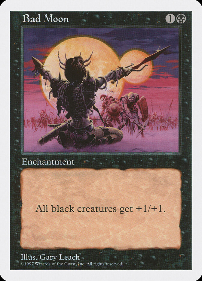 Bad Moon card front