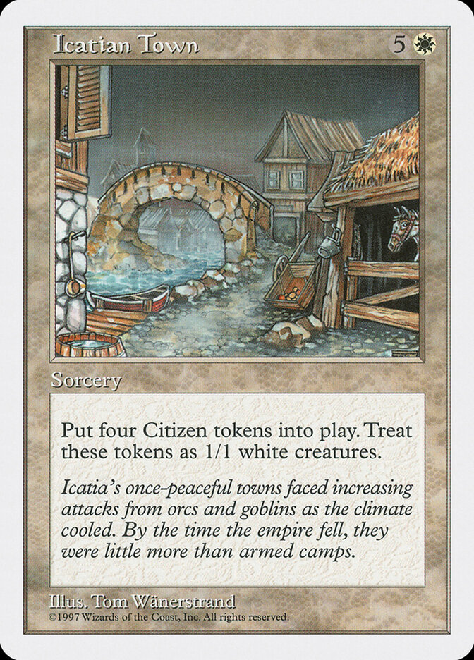 Icatian Town card front