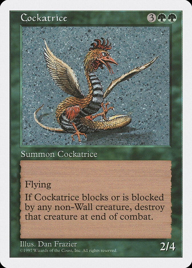 Cockatrice card front
