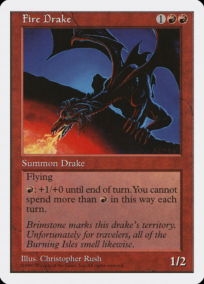 Fire Drake card front