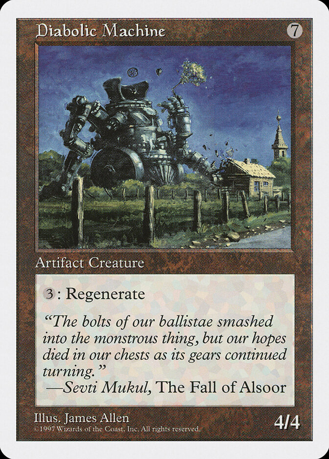 Diabolic Machine card front