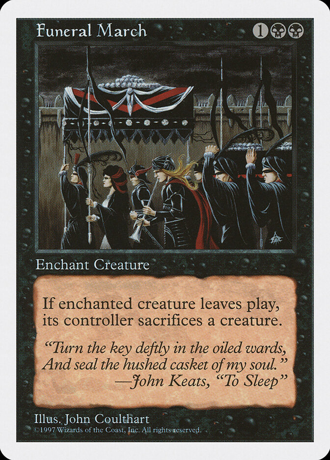 Funeral March card front