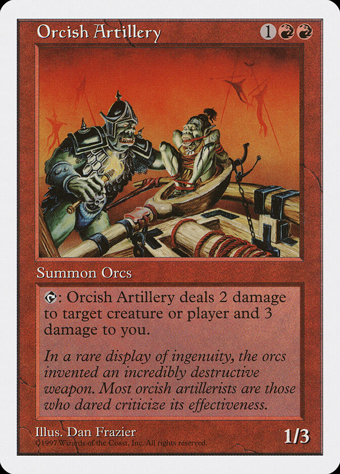 Orcish Artillery card front