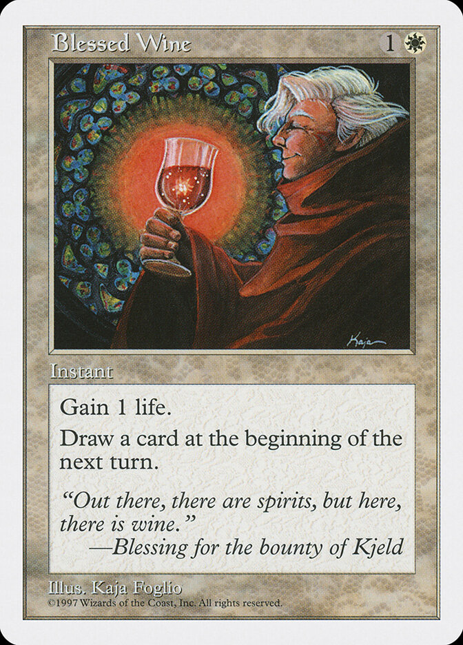 Blessed Wine card front
