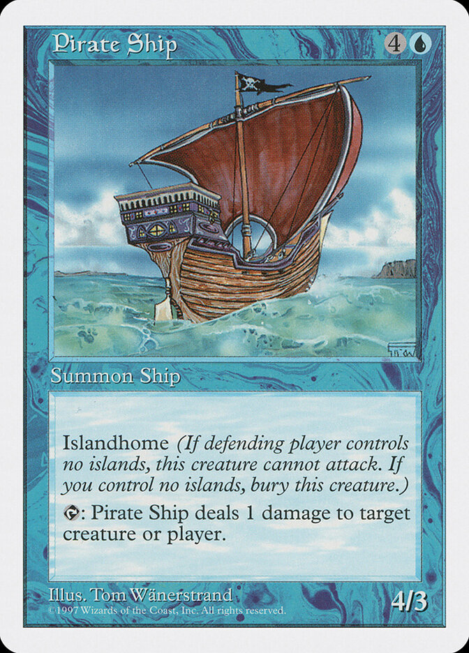 Pirate Ship card front