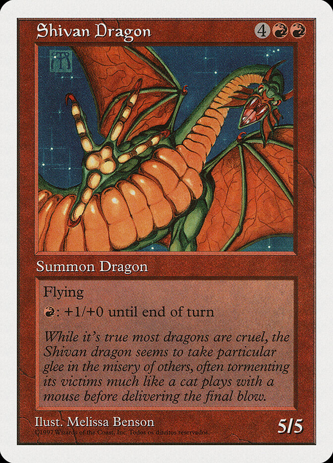 Shivan Dragon card front