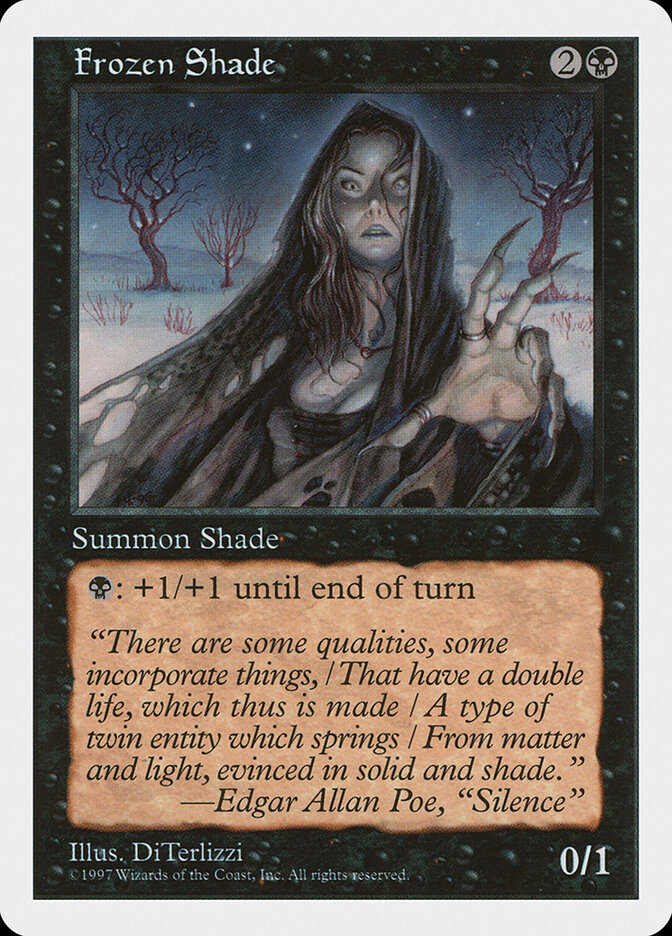 Frozen Shade card front