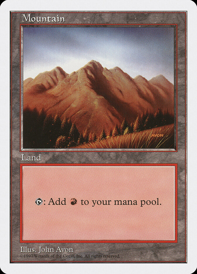 Mountain card front