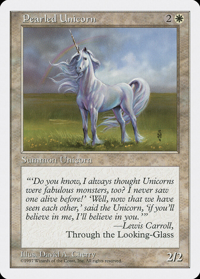 Pearled Unicorn card front