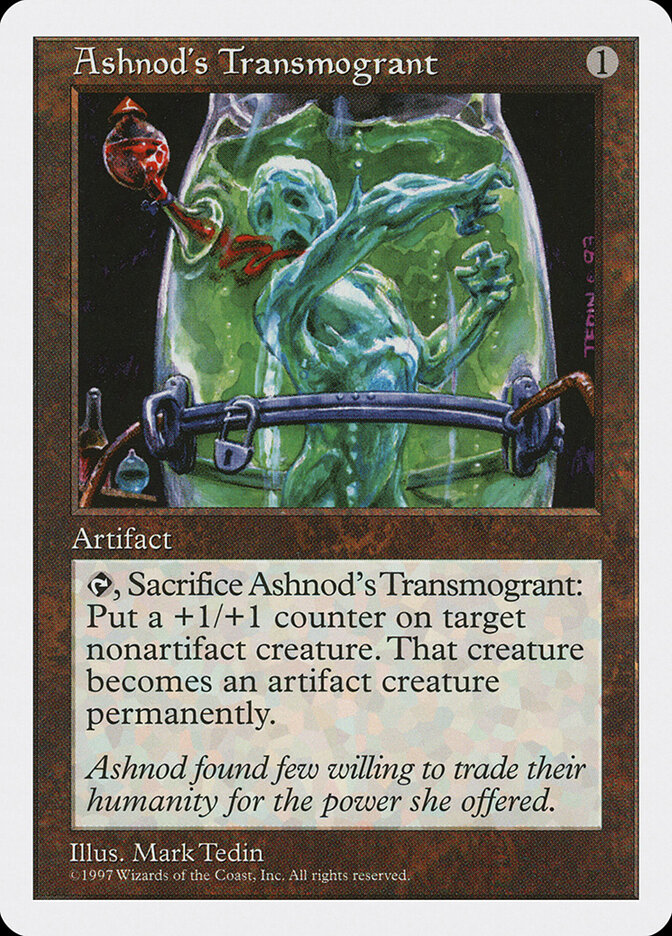 Ashnod's Transmogrant card front