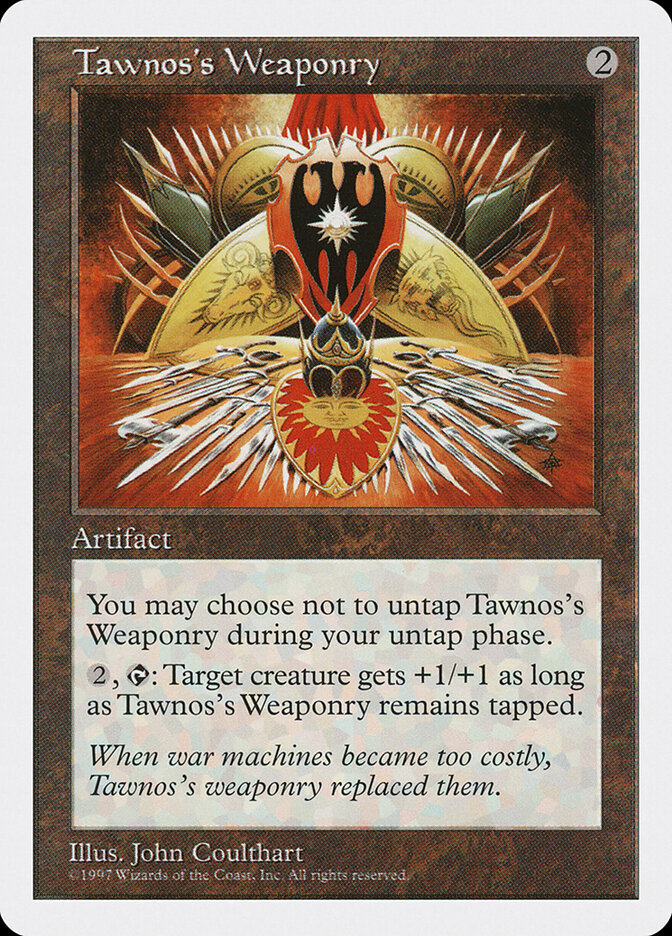 Tawnos's Weaponry card front
