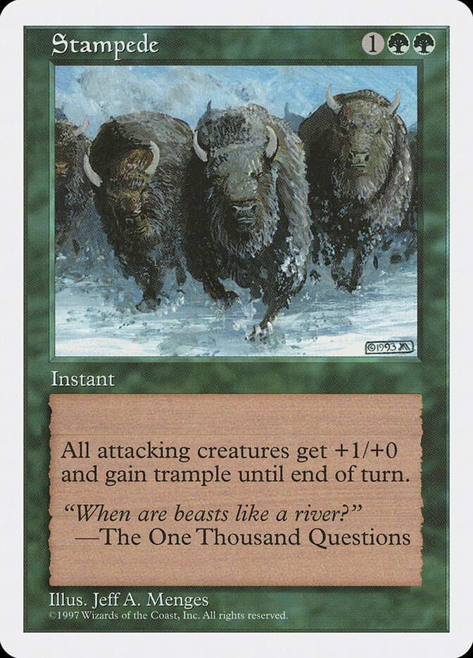 Stampede card front