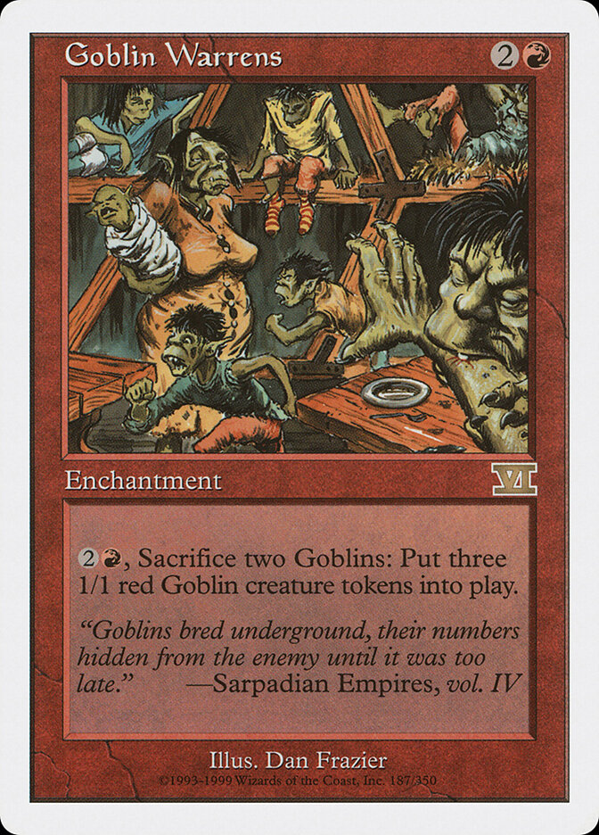 Goblin Warrens card front