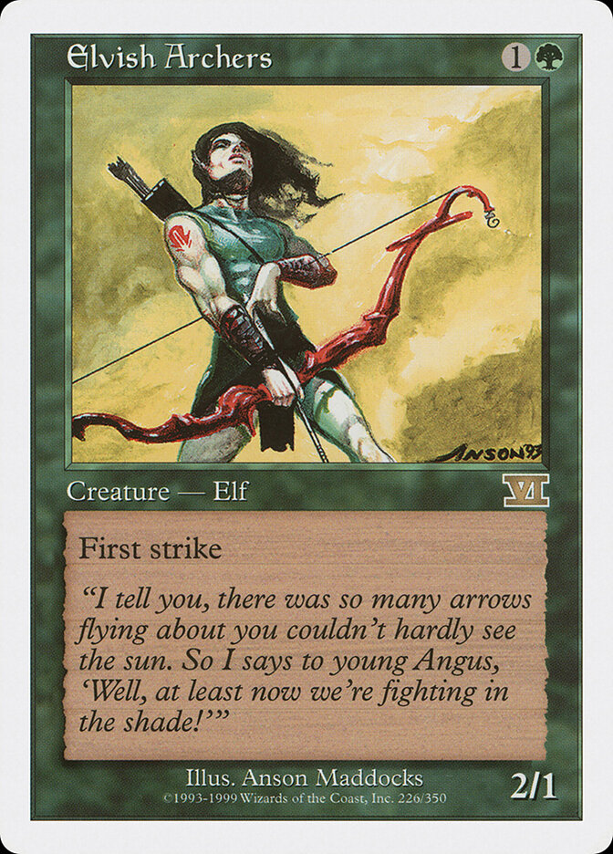 Elvish Archers card front