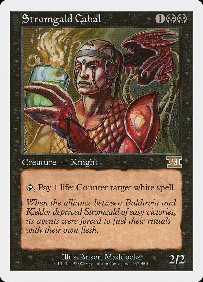 Stromgald Cabal card front