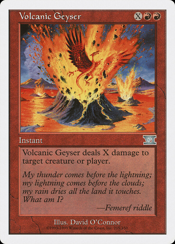 Volcanic Geyser card front