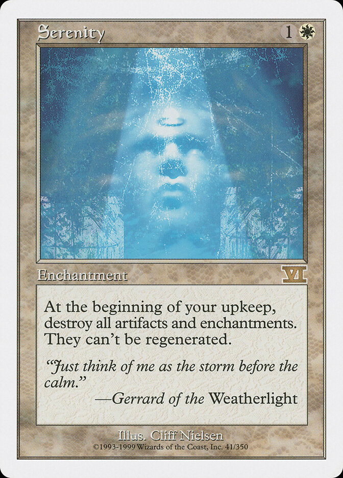 Serenity card front