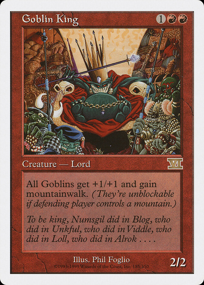 Goblin King card front