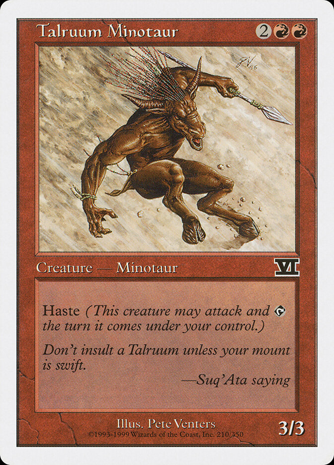 Talruum Minotaur card front