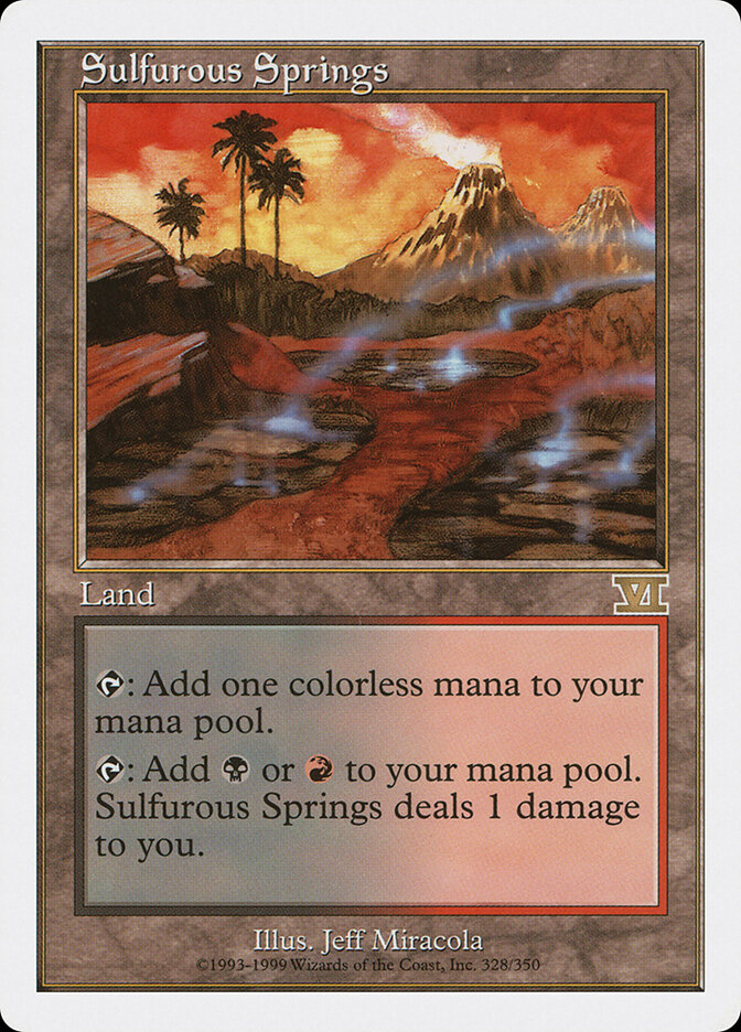 Sulfurous Springs card front