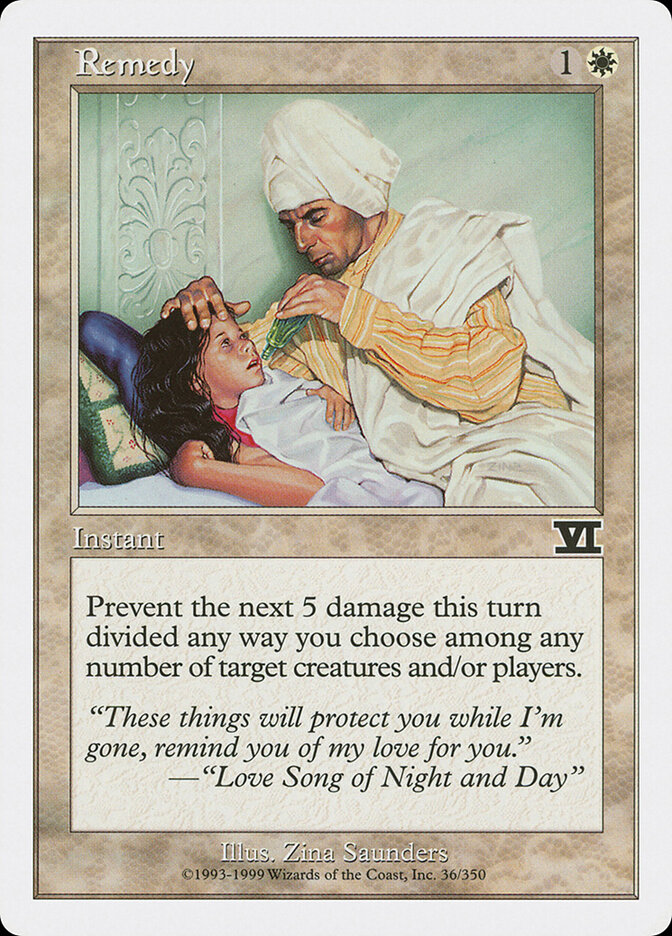 Remedy card front