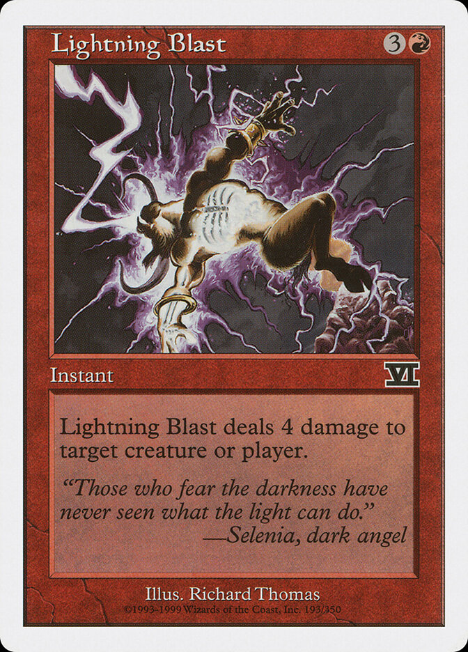 Lightning Blast card front
