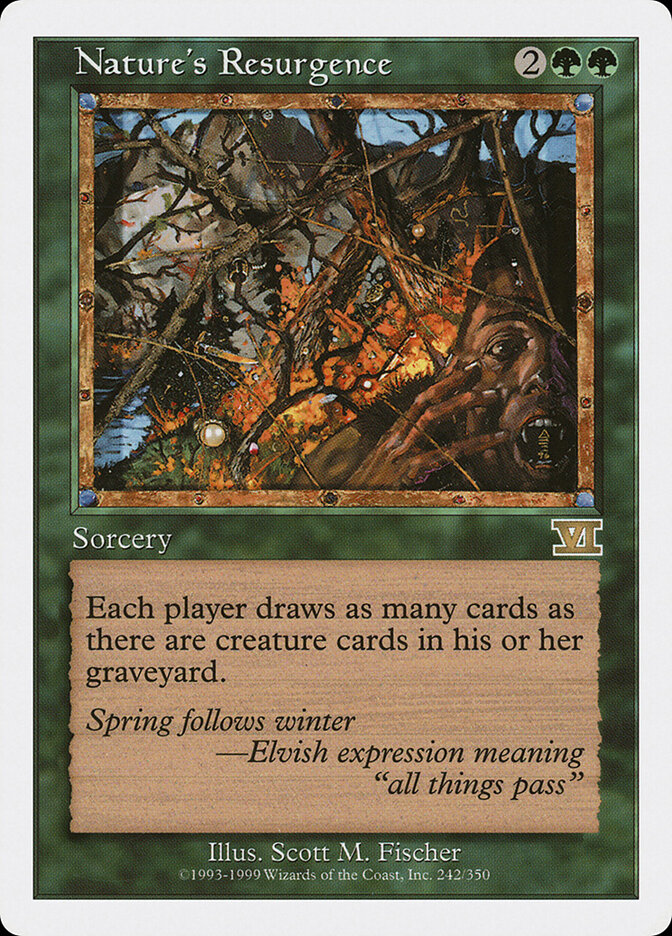 Nature's Resurgence card front