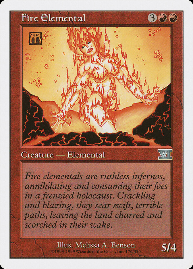 Fire Elemental card front