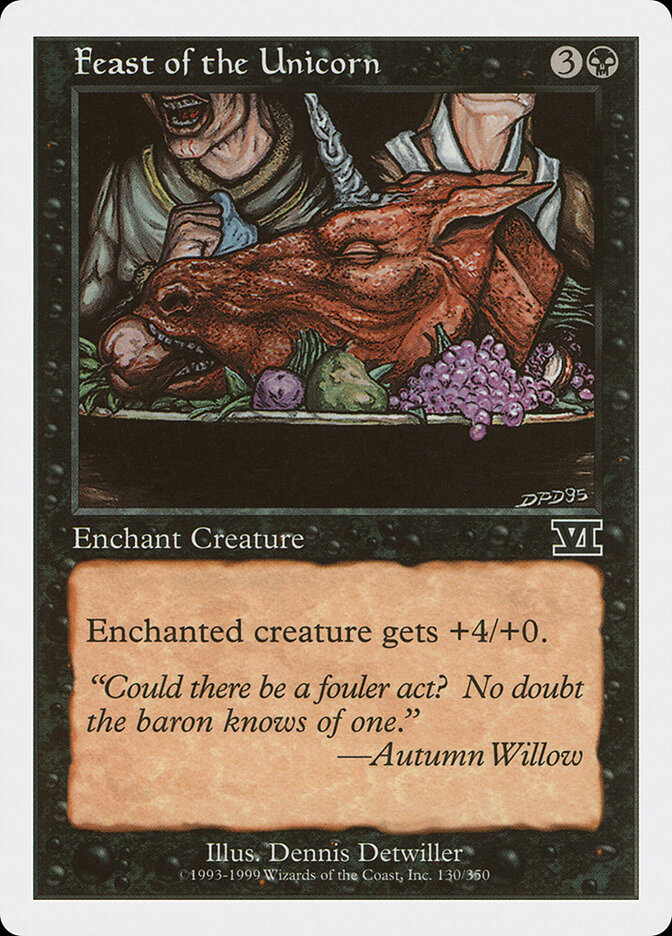 Feast of the Unicorn card front