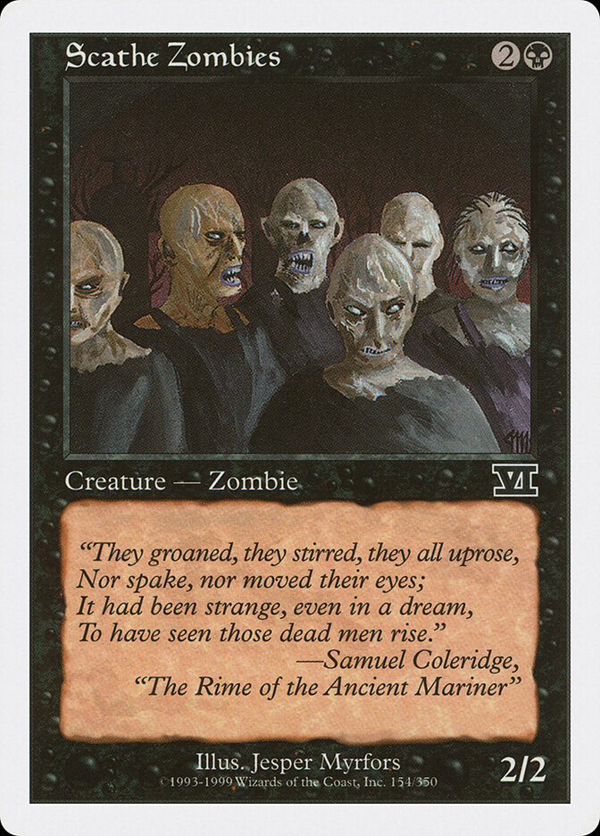 Scathe Zombies card front