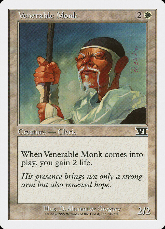 Venerable Monk card front