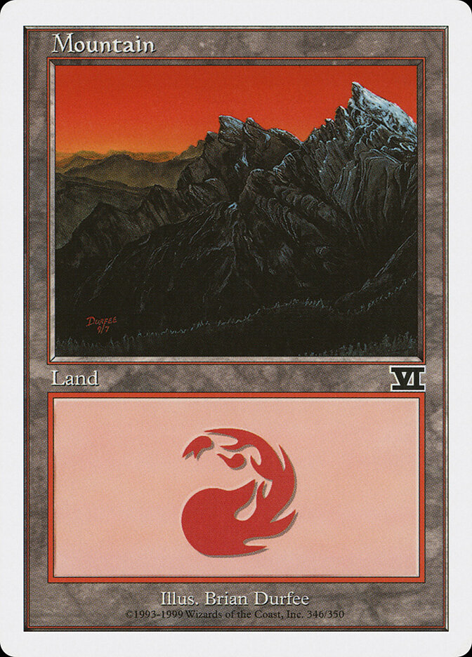 Mountain card front