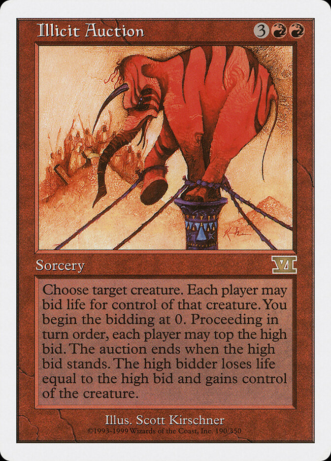 Illicit Auction card front