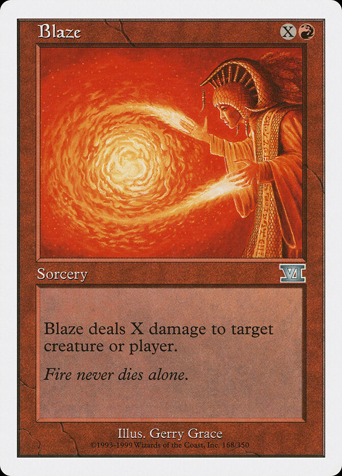 Blaze card front