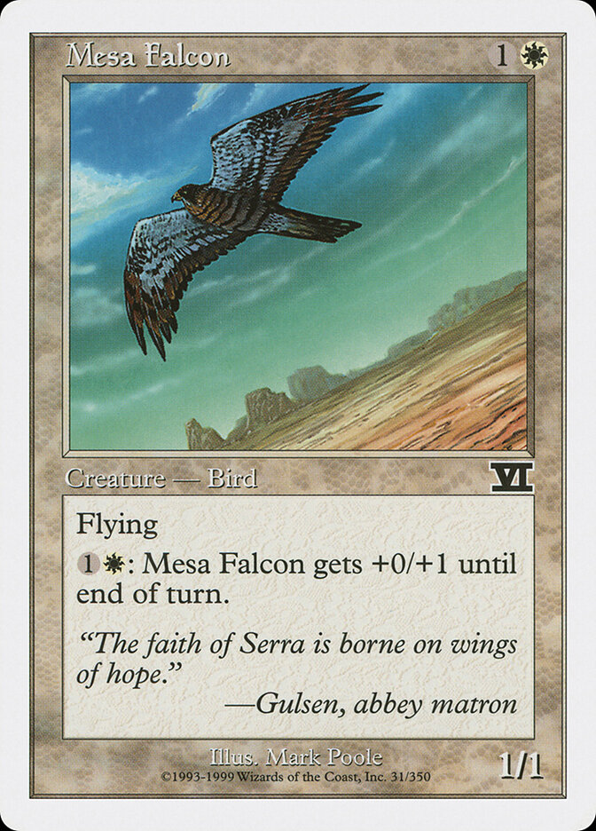 Mesa Falcon card front