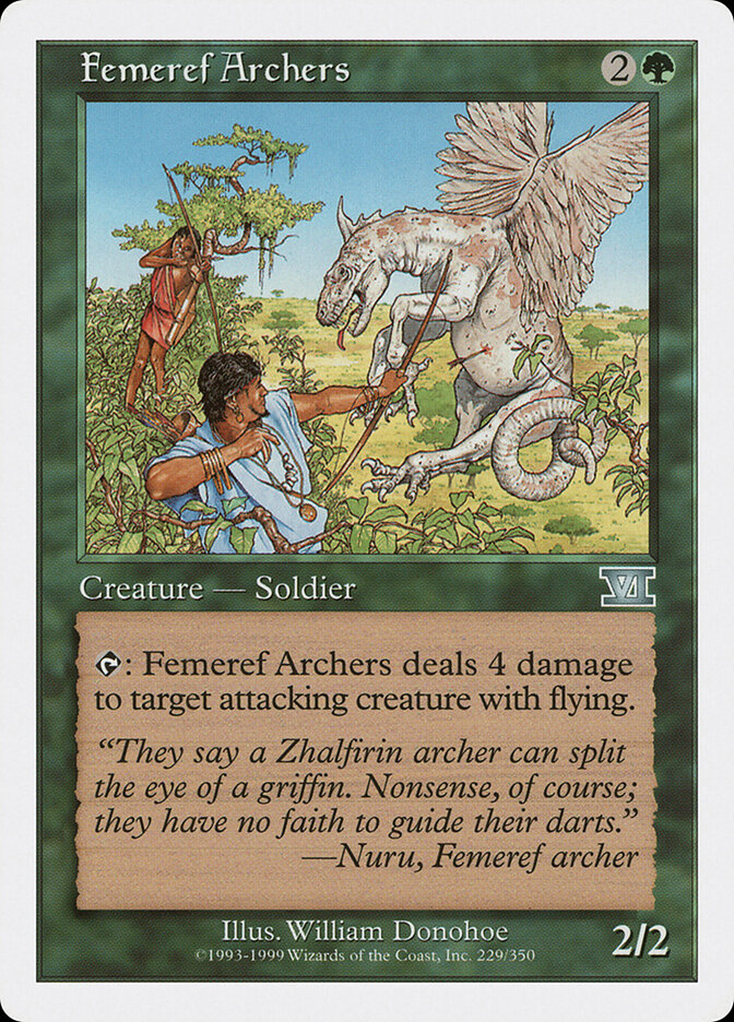 Femeref Archers card front