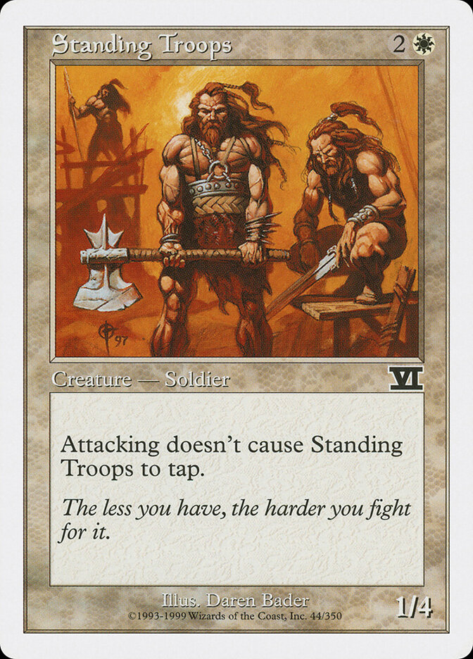 Standing Troops card front