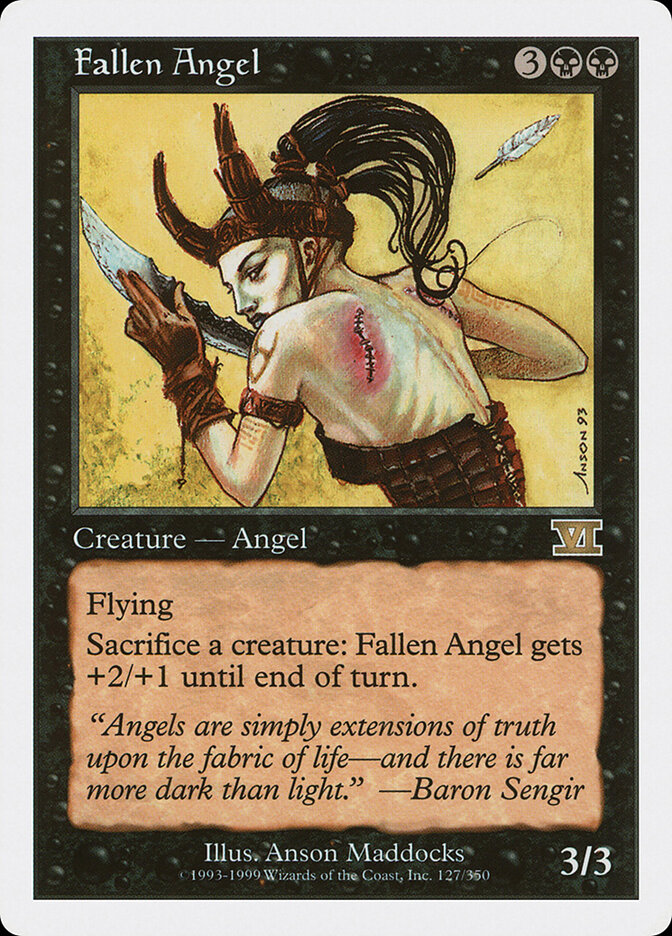 Fallen Angel card front
