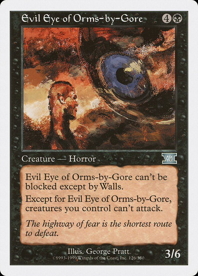 Evil Eye of Orms-by-Gore card front