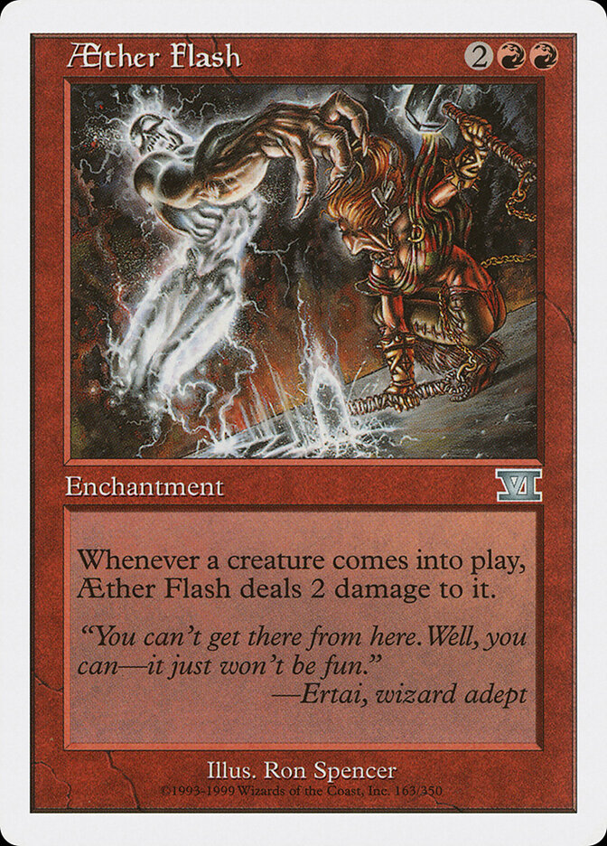 Aether Flash card front