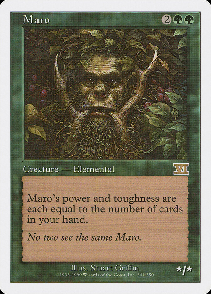 Maro card front
