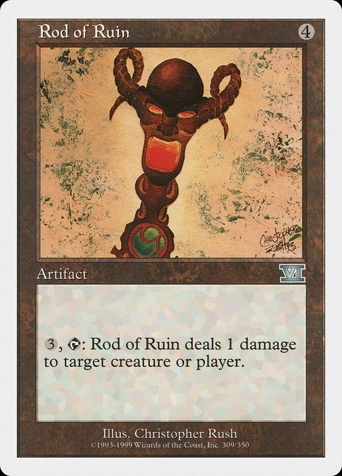 Rod of Ruin card front