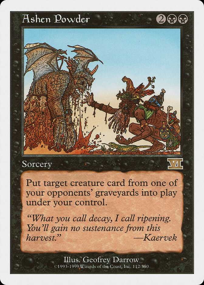 Ashen Powder card front