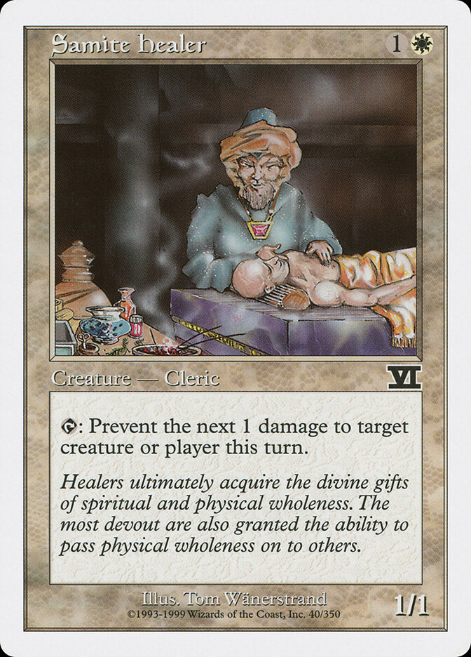 Samite Healer card front