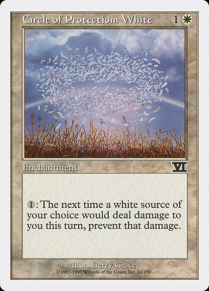 Circle of Protection: White card front