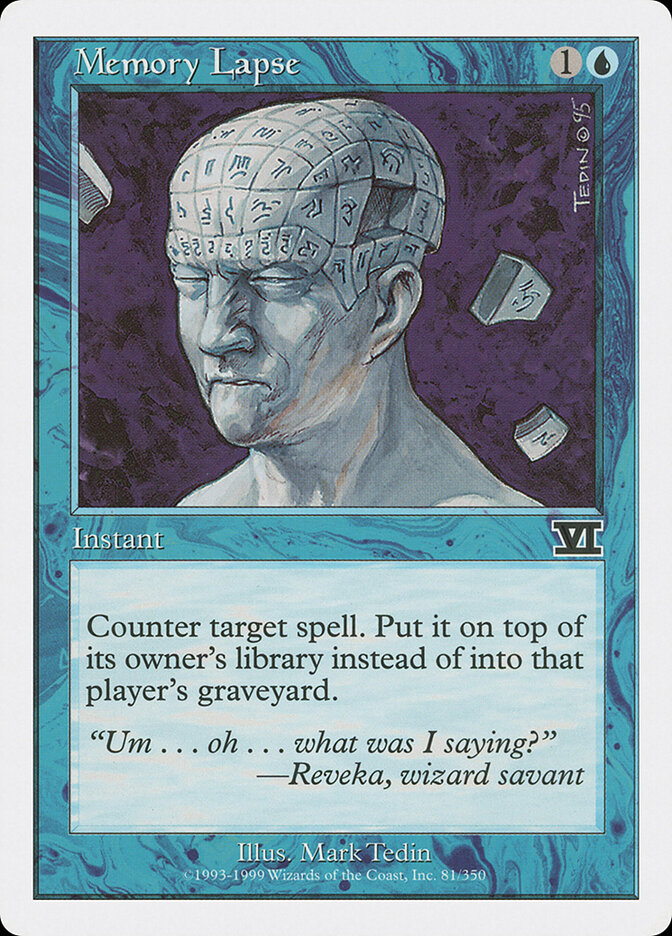 Memory Lapse card front