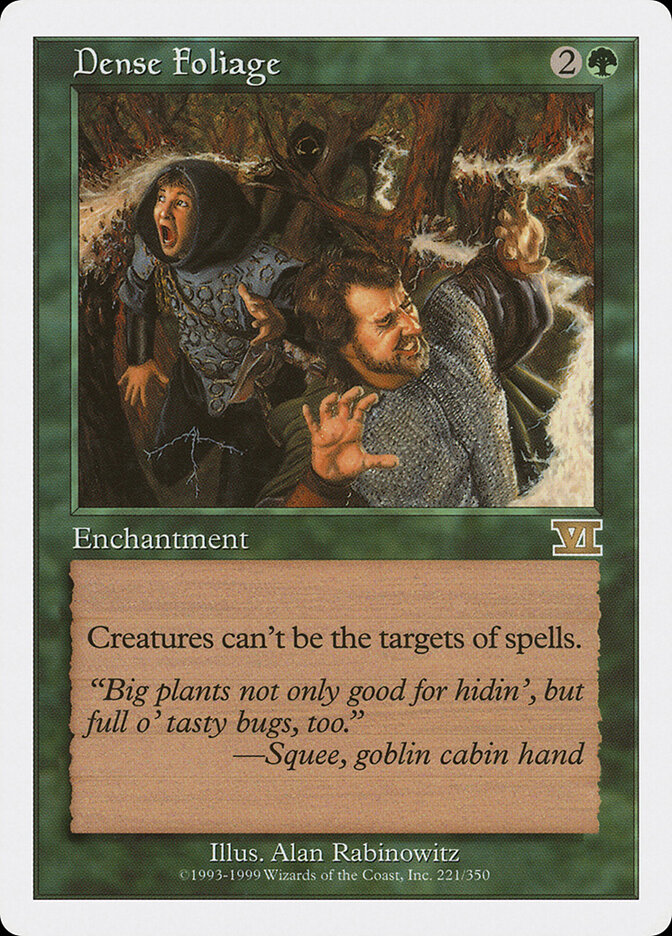 Dense Foliage card front