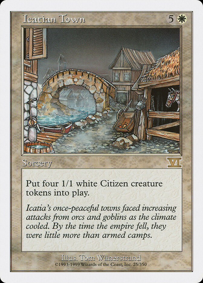 Icatian Town card front